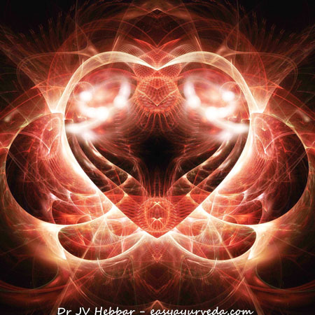 Ayurvedic practitioner performing Daiva Vyapashraya Chikitsa with mantras and rituals