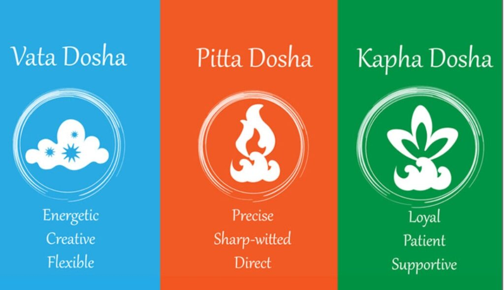 Ayurvedic doshas Vata Pitta Kapha explained
